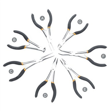 Parallell kjeve nål nesetang